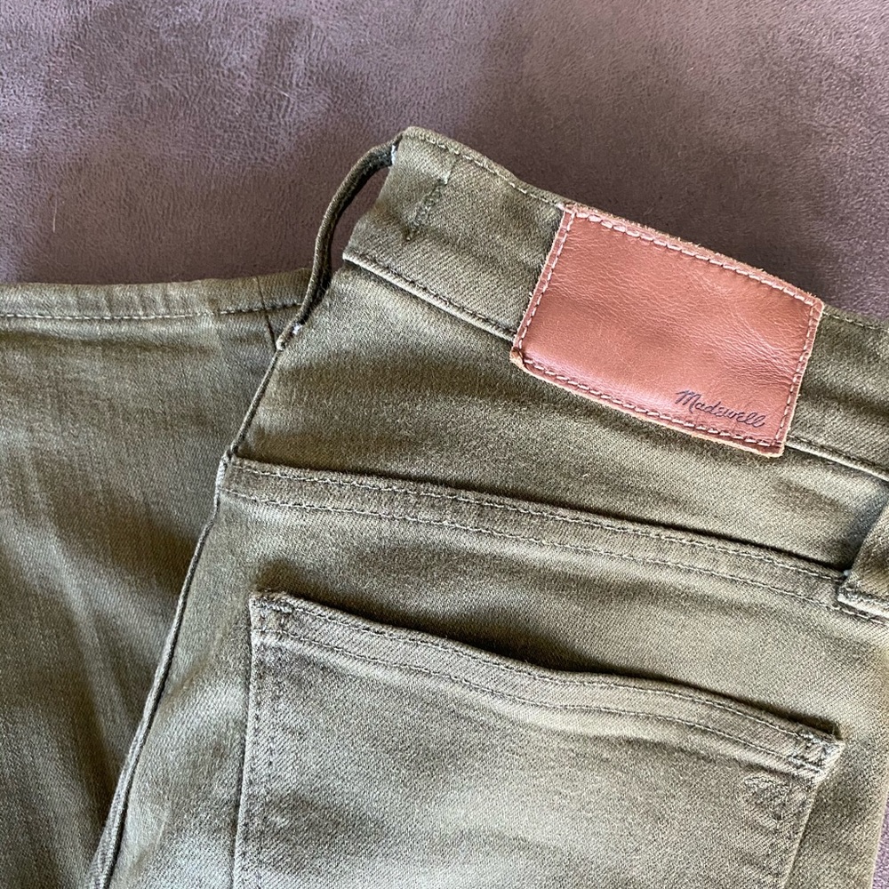 Madewell 10” High Rise Skinny - Green